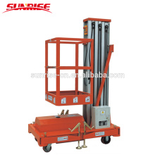 Single Mast Aluminum Aerial Work Platform with Capacity 125 kgs